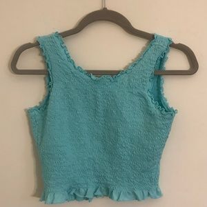 crinkle crop tank